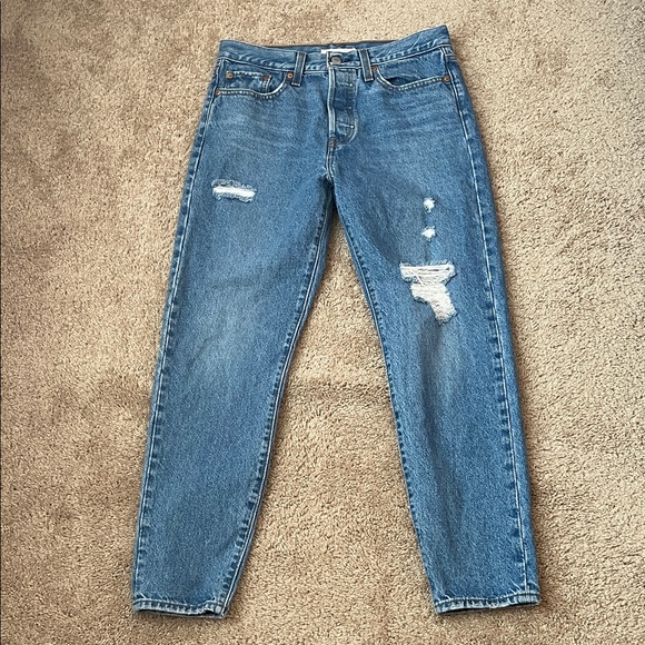 Levi's Denim - Levi’s Wedgie Distressed Button Fly Jeans